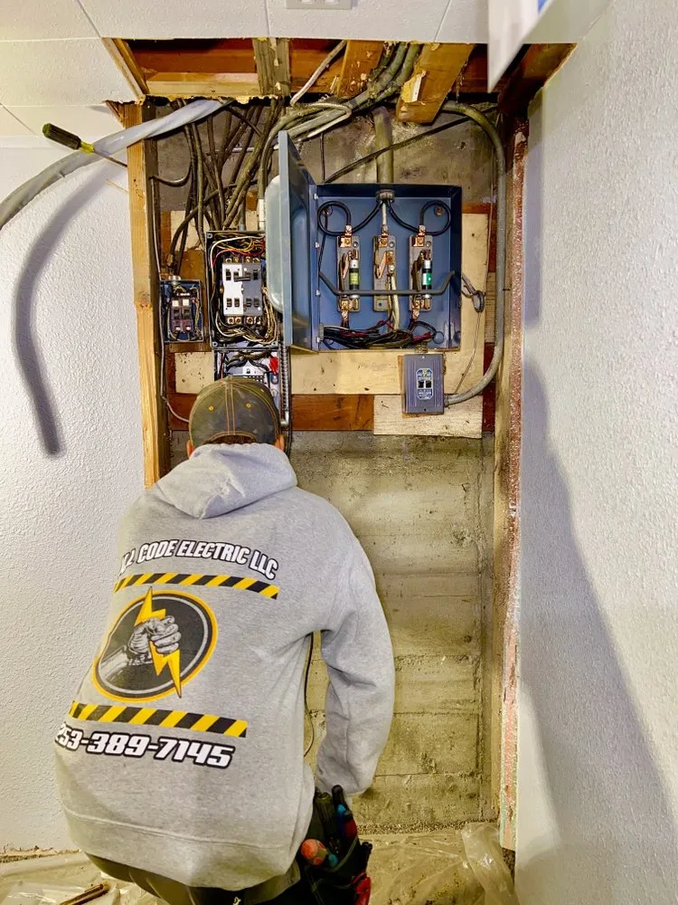 Emergency electrical service for homes in panel upgrade, by