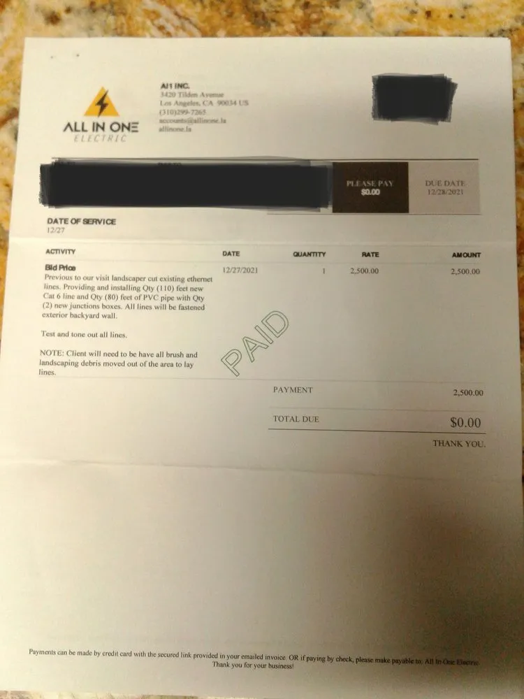 Slide of All In One Electric