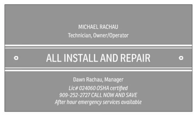 Slide of All Install and Repair Handyman Services