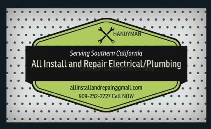 Slide of All Install and Repair Handyman Services