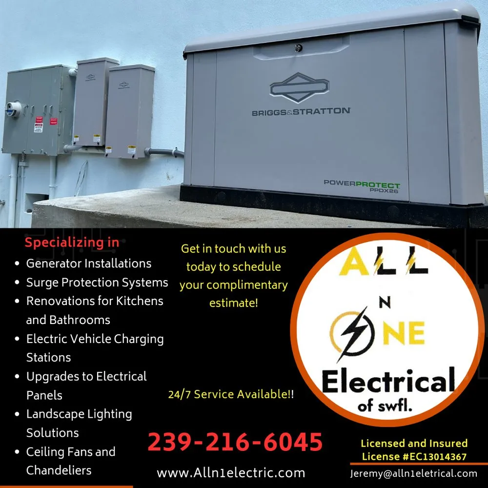 Trusted panel upgrade experts serving Naples, FL - All N One Electrical