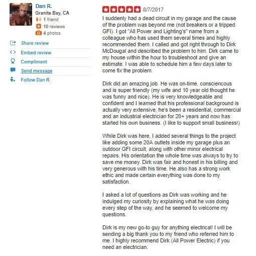 Slide of All Power and Lighting