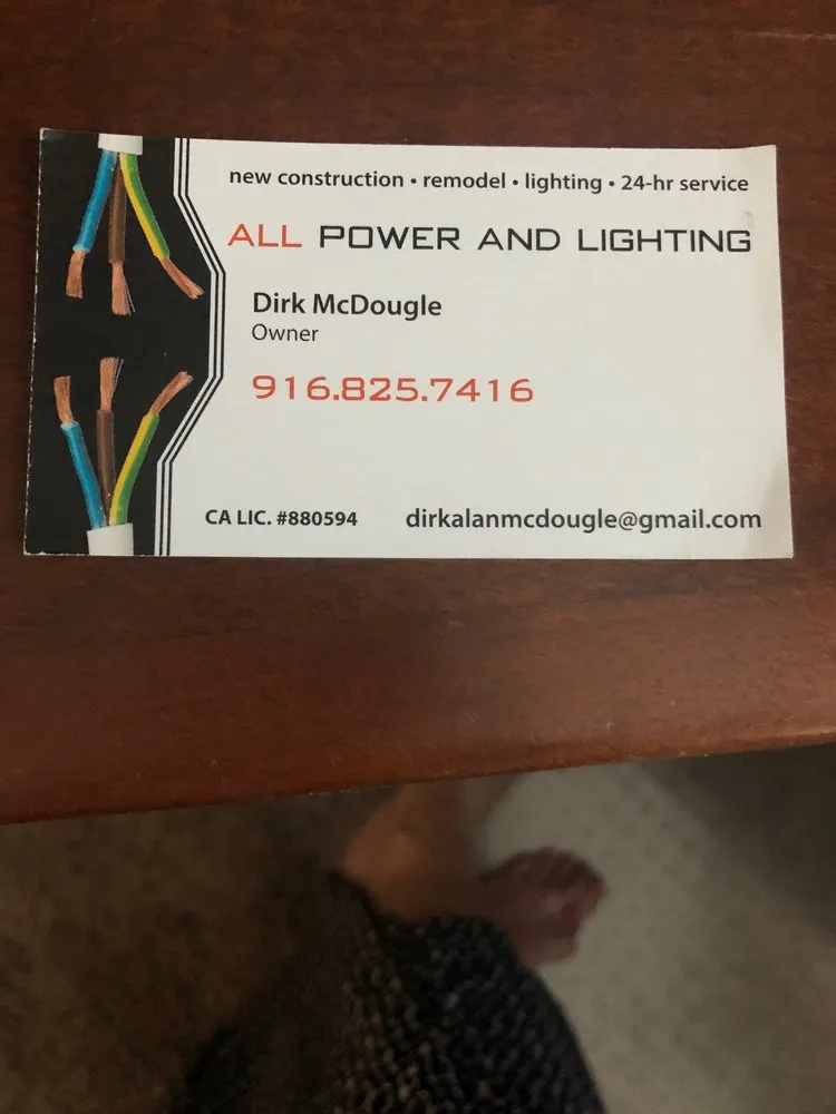 Emergency electrical repair in ,  by All Power and Lighting