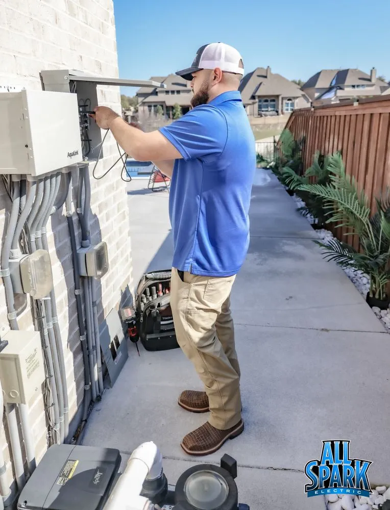 Professional lighting installation in Crowley, TX by All Spark Electric