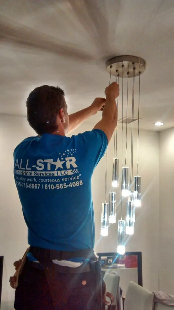 Affordable electrical service for homes in lighting installation, by