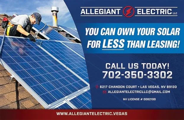Slide of Allegiant Electric