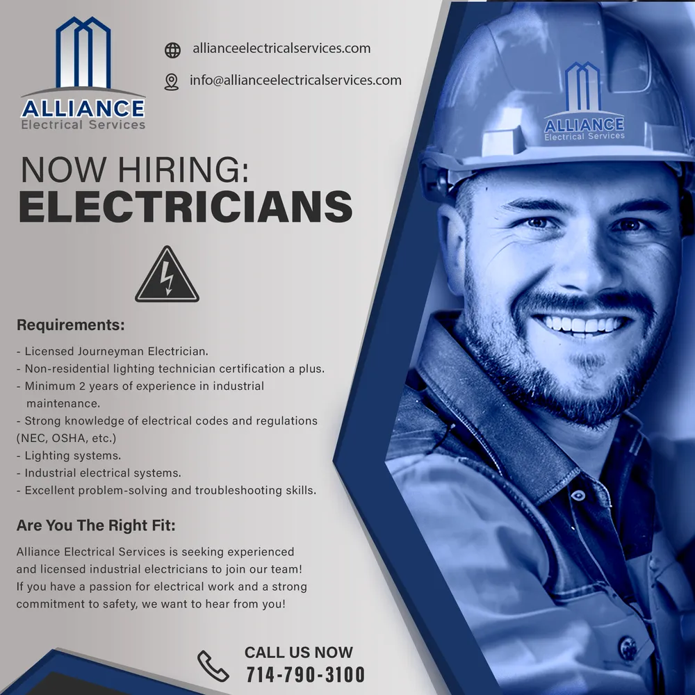 Slide of Alliance Electrical Services