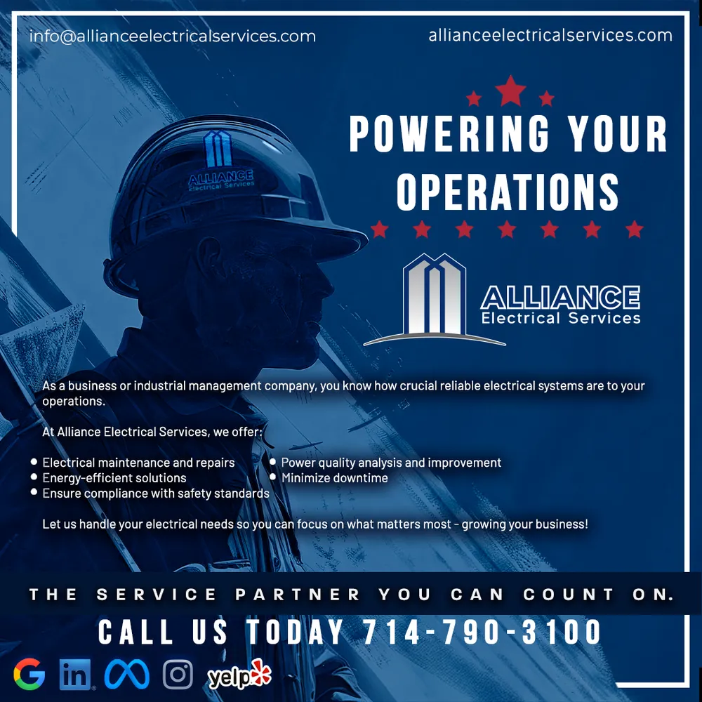 Slide of Alliance Electrical Services