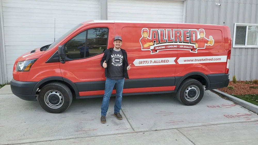 Slide of Allred Heating Cooling Electric