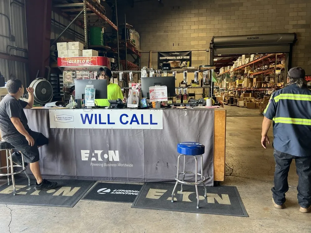 Slide of Alpha Electric Supply Company