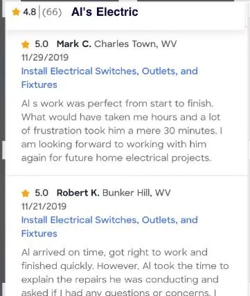 Slide of Als Electric