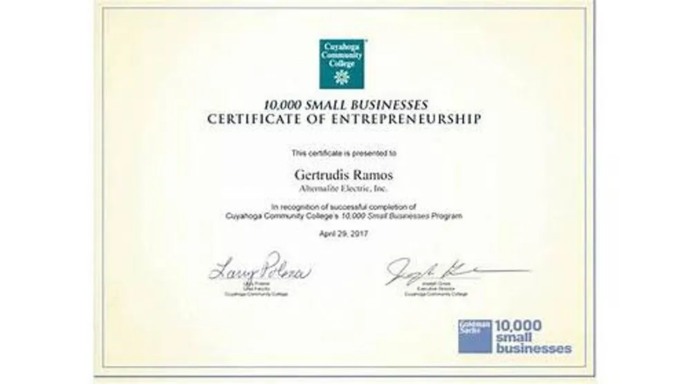 Slide of Alternalite Electric