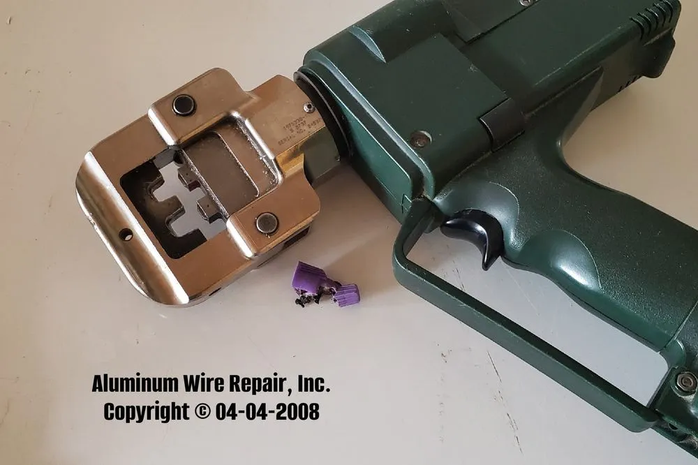Slide of Aluminum Wire Repair