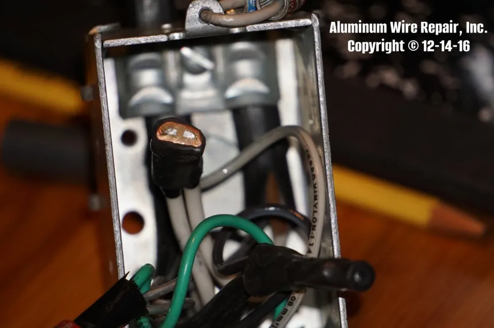 Slide of Aluminum Wire Repair