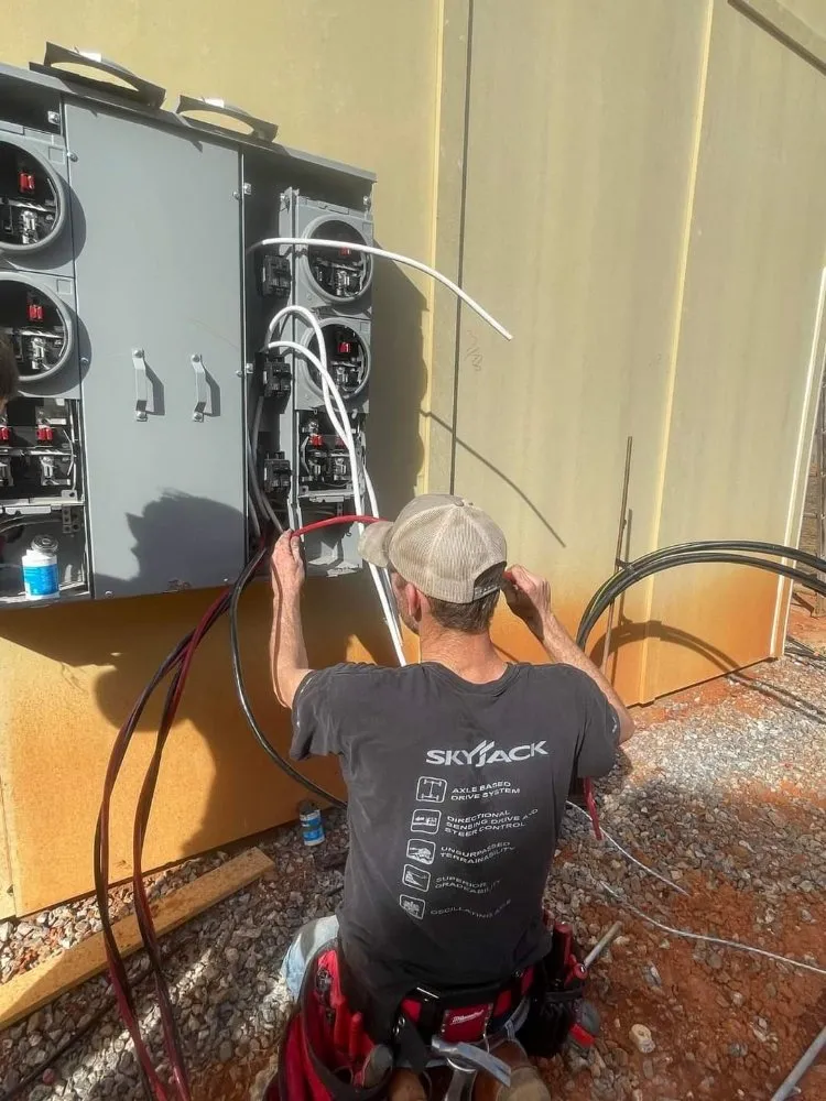 Certified electrician providing outlet and switch repair in , 