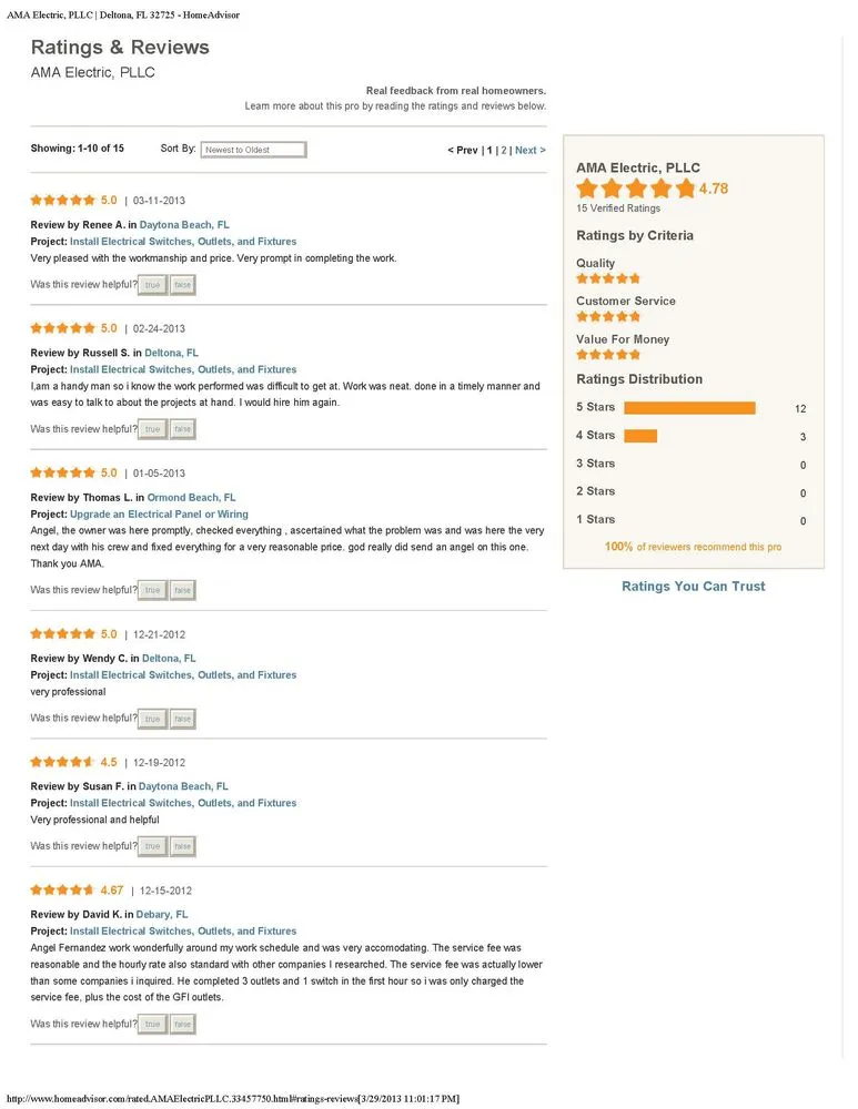 Slide of AMA Electric