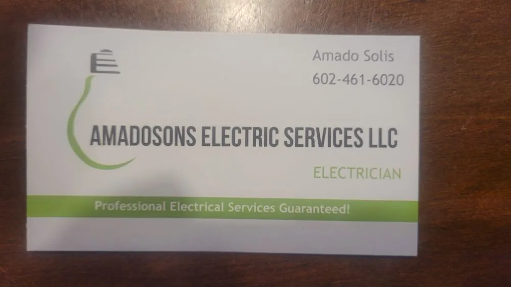 Slide of Amadosons Electric Services