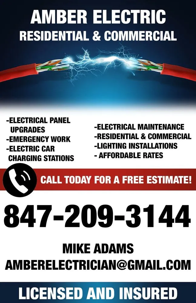 Slide of Amber Electrical Construction