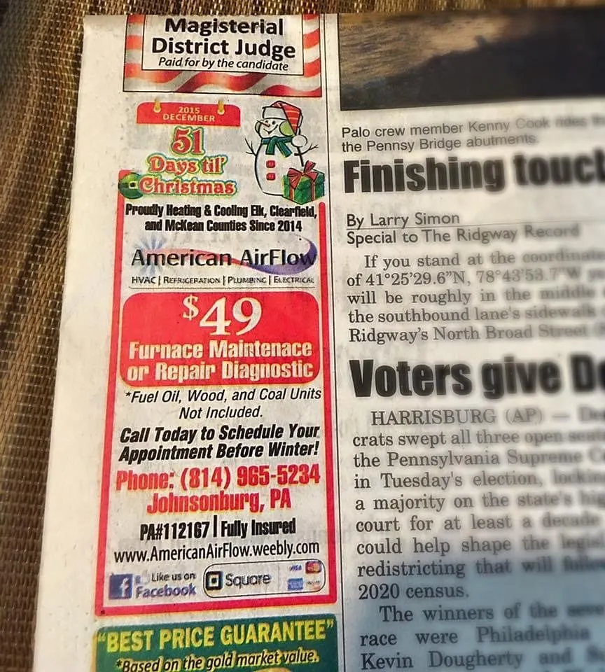 Slide of American AirFlow