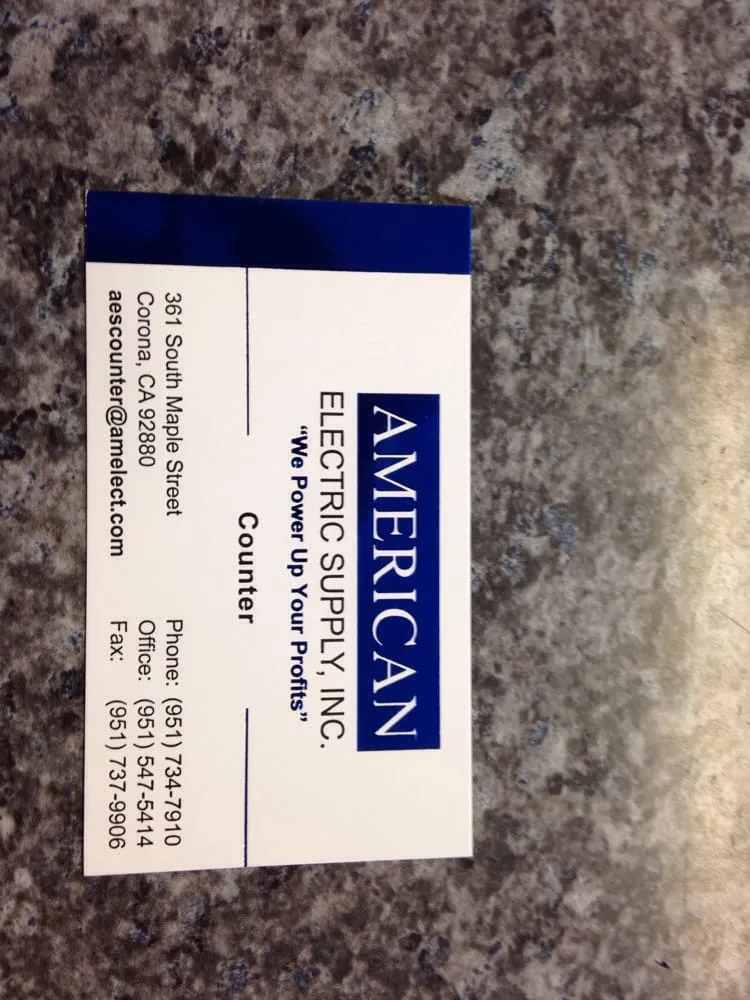 Slide of American Electric Supply