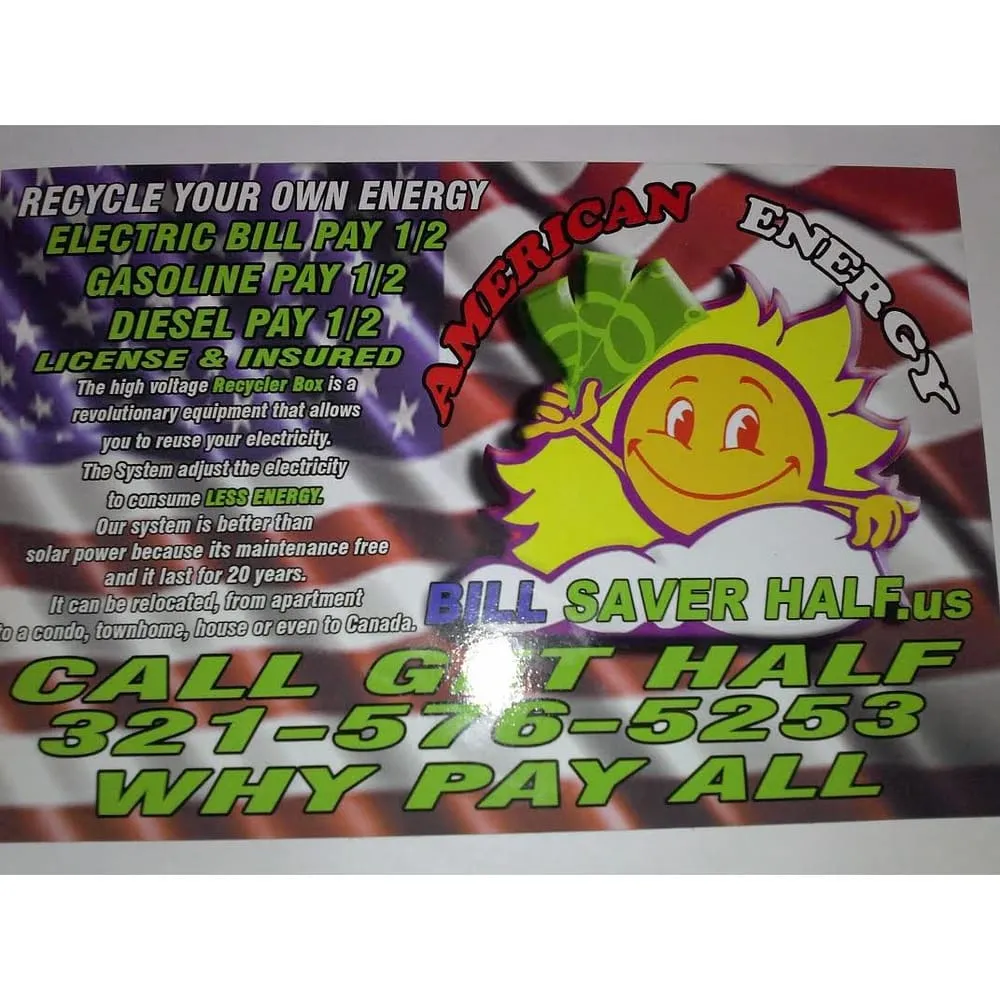 Slide of American Energy Bill Saverhalf