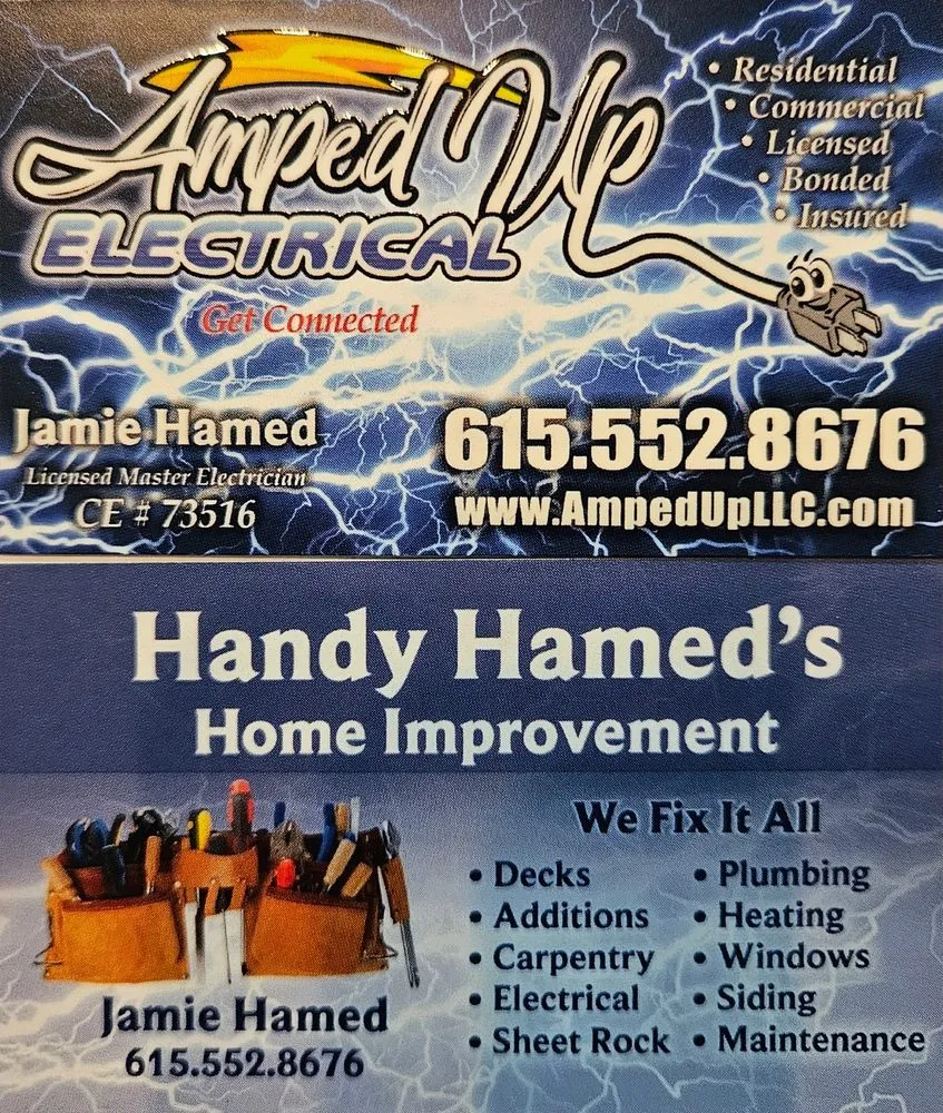 Slide of Amped Electrical Services