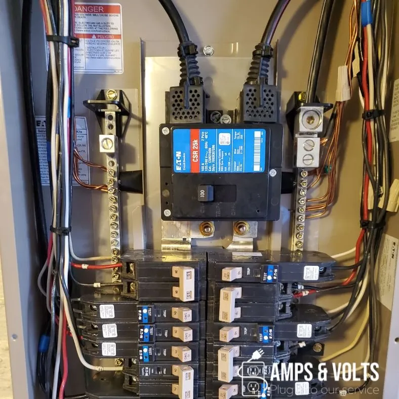 Slide of Amps & Volts Electric