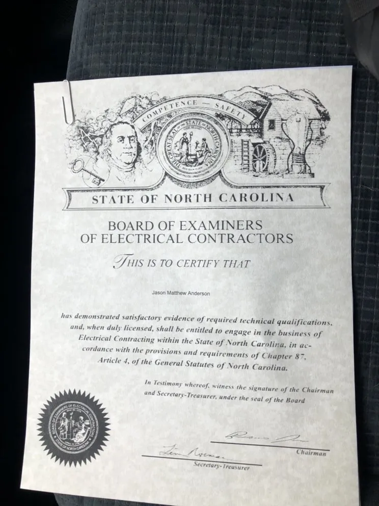 Slide of Anderson Electric