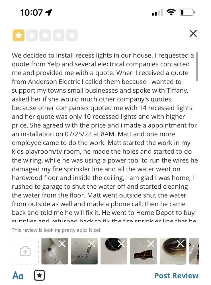 Certified outlet and switch repair service in ,  - Anderson Electric