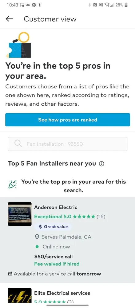 Slide of Anderson Electric