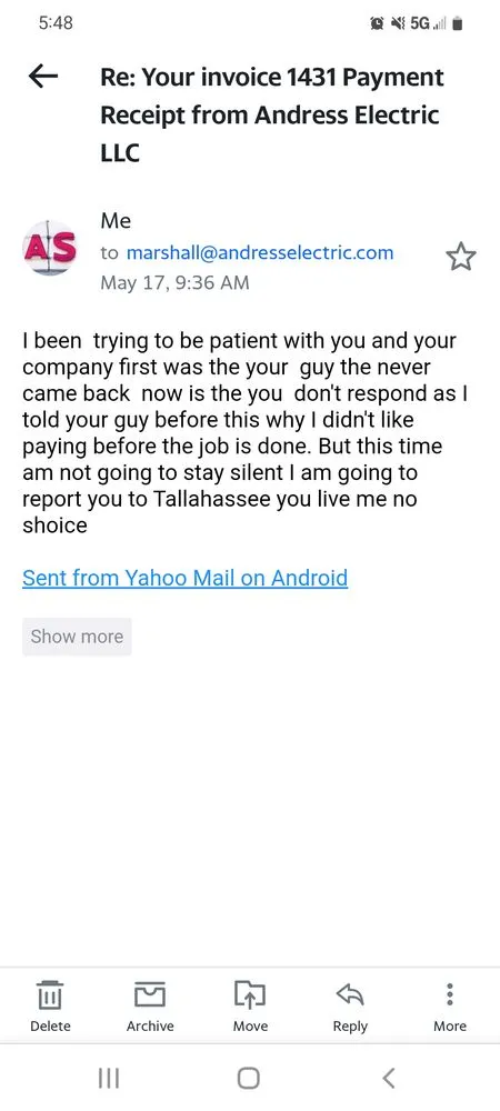 Slide of Andress Electric