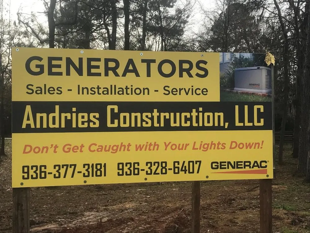 Professional lighting installation in Pointblank, TX by Andries Construction