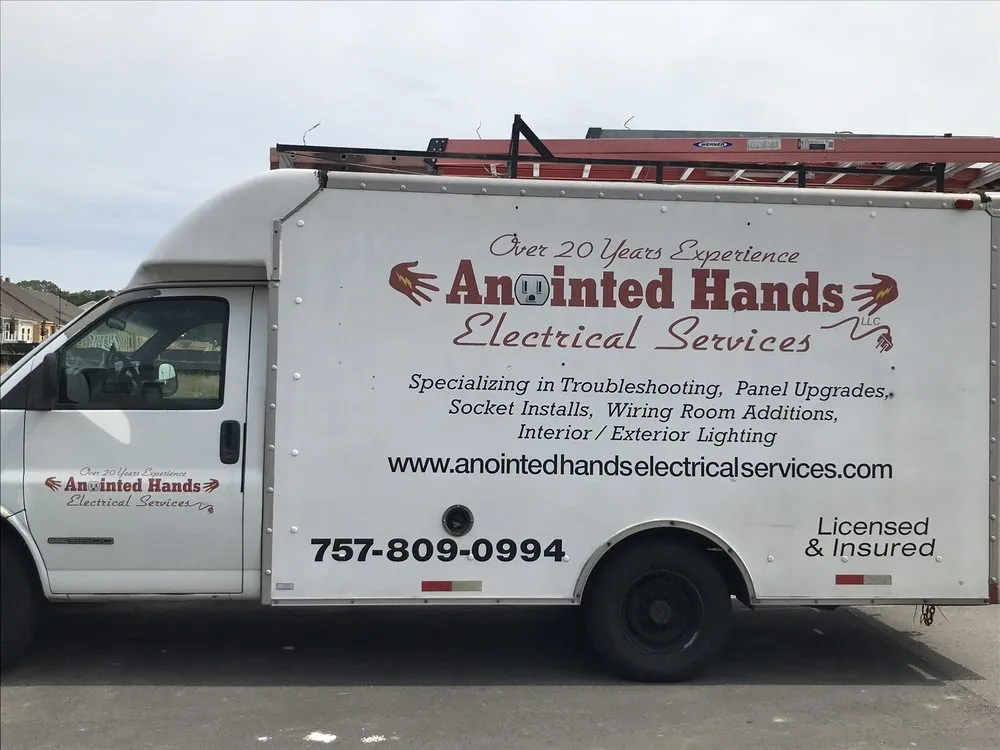 Slide of Anointed Hands Electrical Services