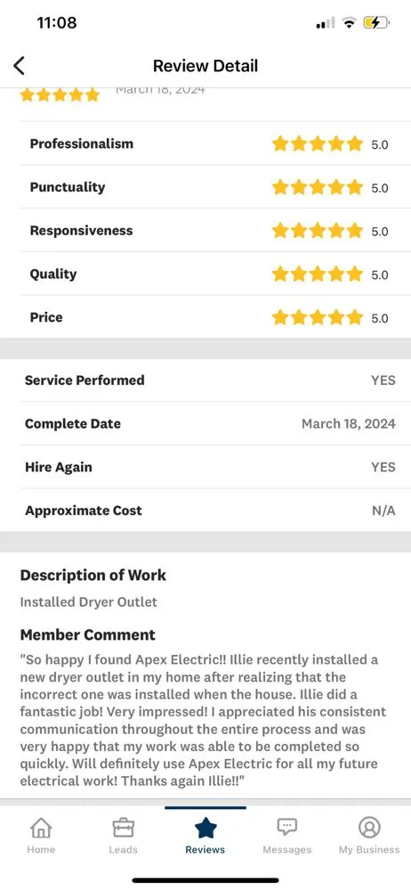 Slide of Apex Electrical Solutions