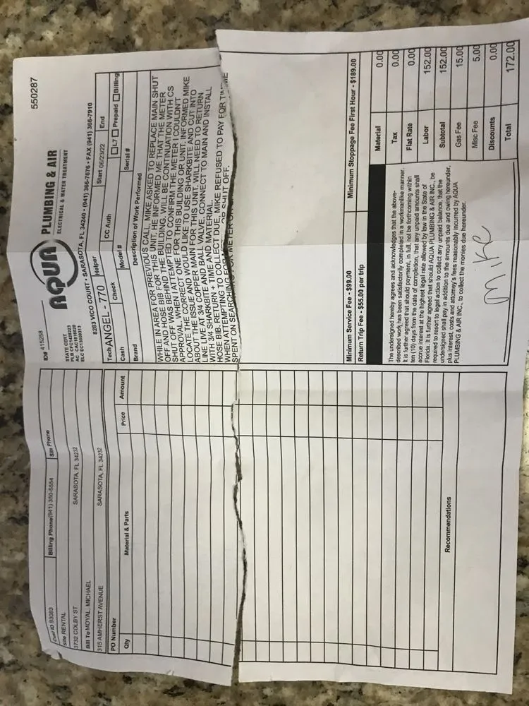 Slide of Aqua Plumbing & Air