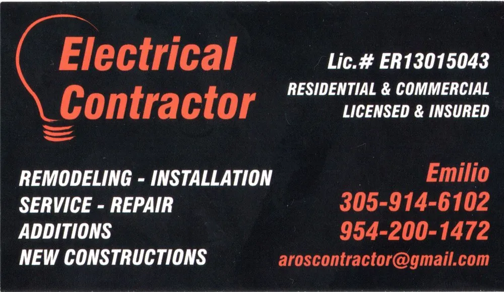 Slide of Aros Electrical