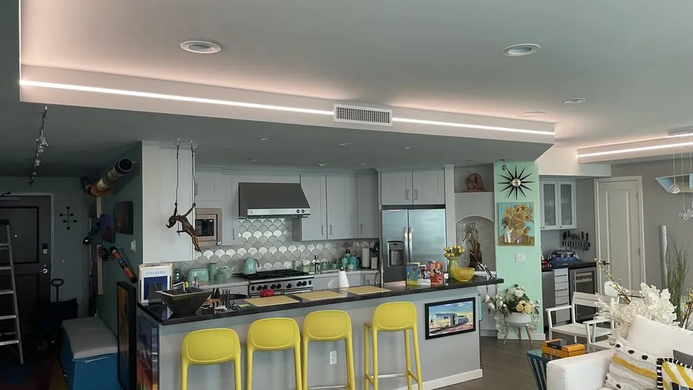 Slide of Artistic lighting Installs