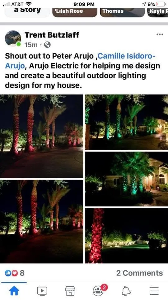 Slide of Arujo Electrical Contractors