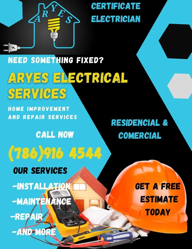 Slide of Aryes Electrical Services