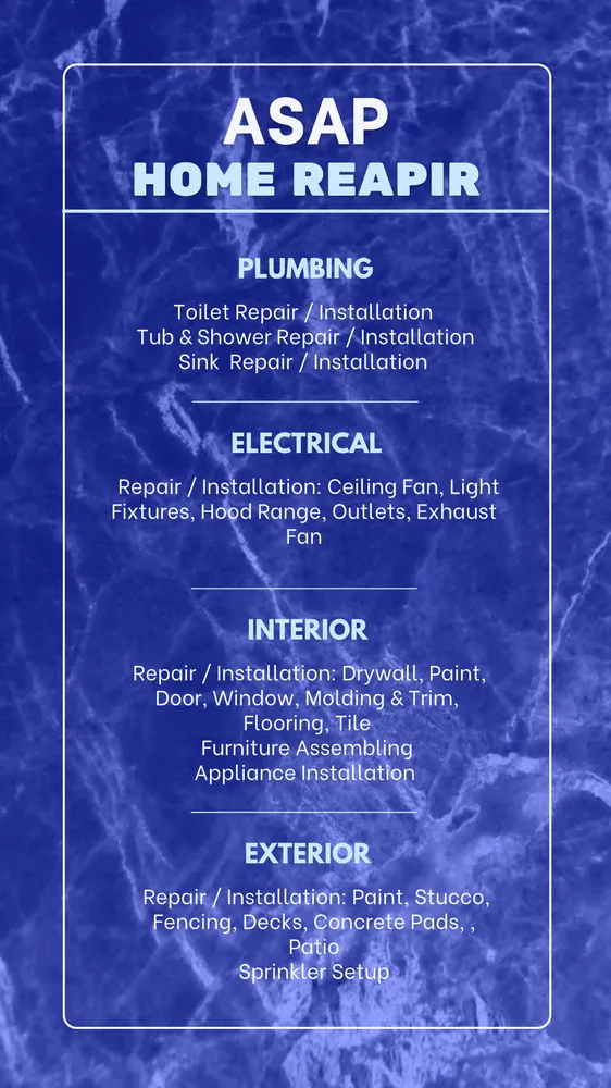 Slide of ASAP Home Repair