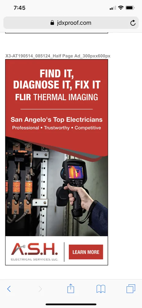 Slide of A.S.H. Electrical Services