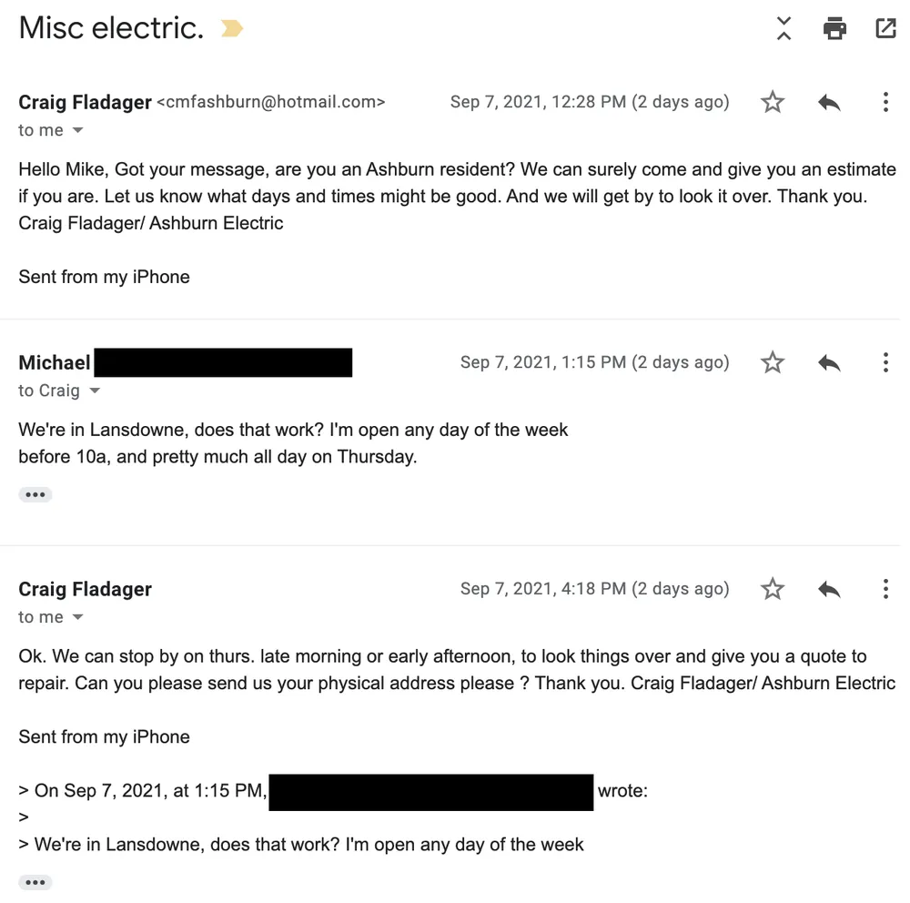 Slide of Ashburn Electric