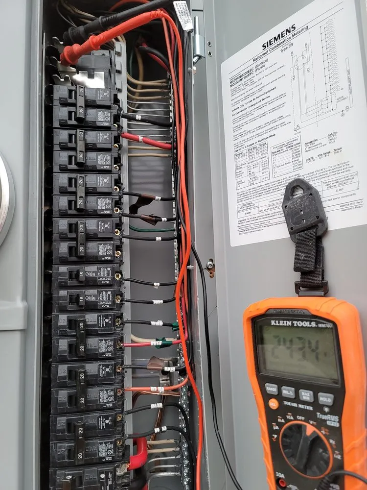 Licensed electrical service for homes in emergency electrical service, by