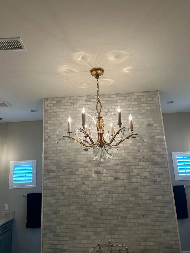 Professional electrician providing lighting installation in , 