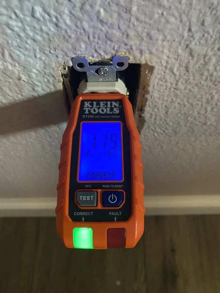 Certified electrician providing outlet and switch repair in , 