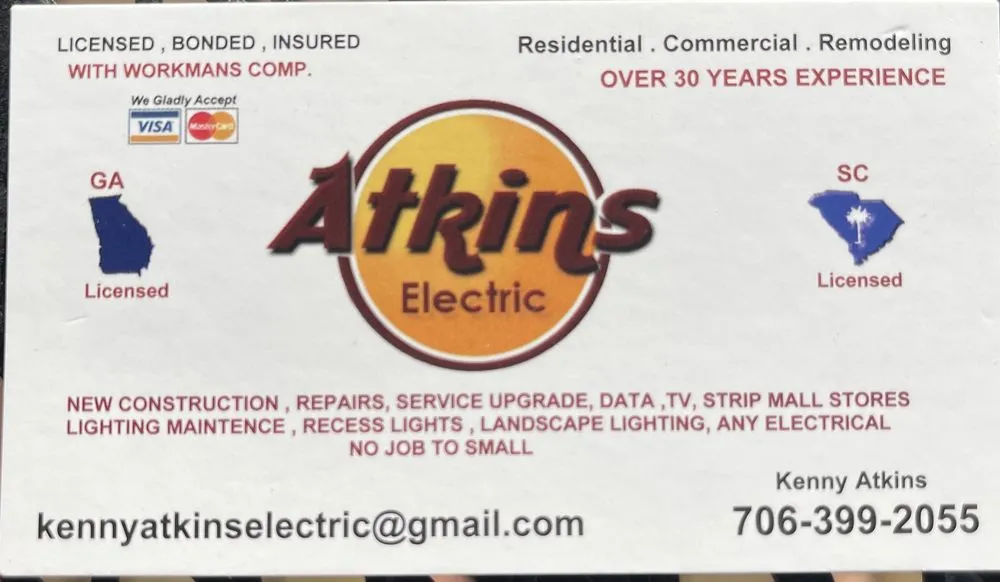 Slide of Atkins Electric Company