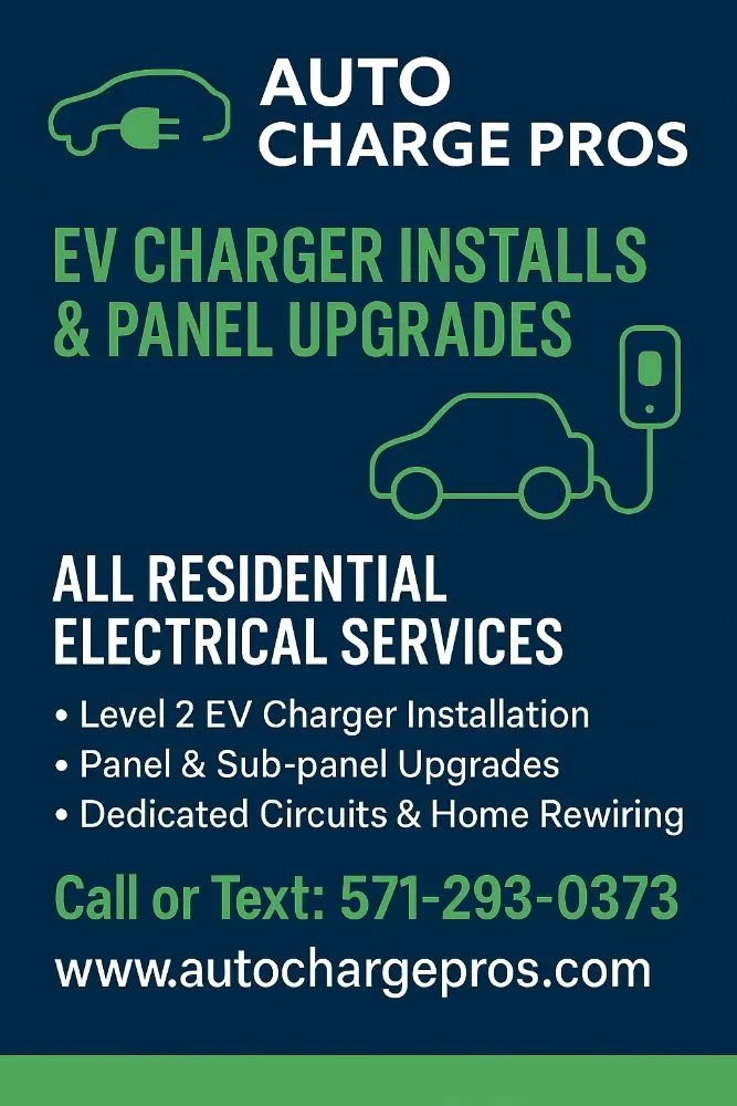 Expert panel upgrade in Aldie, VA by Auto Charge Pros