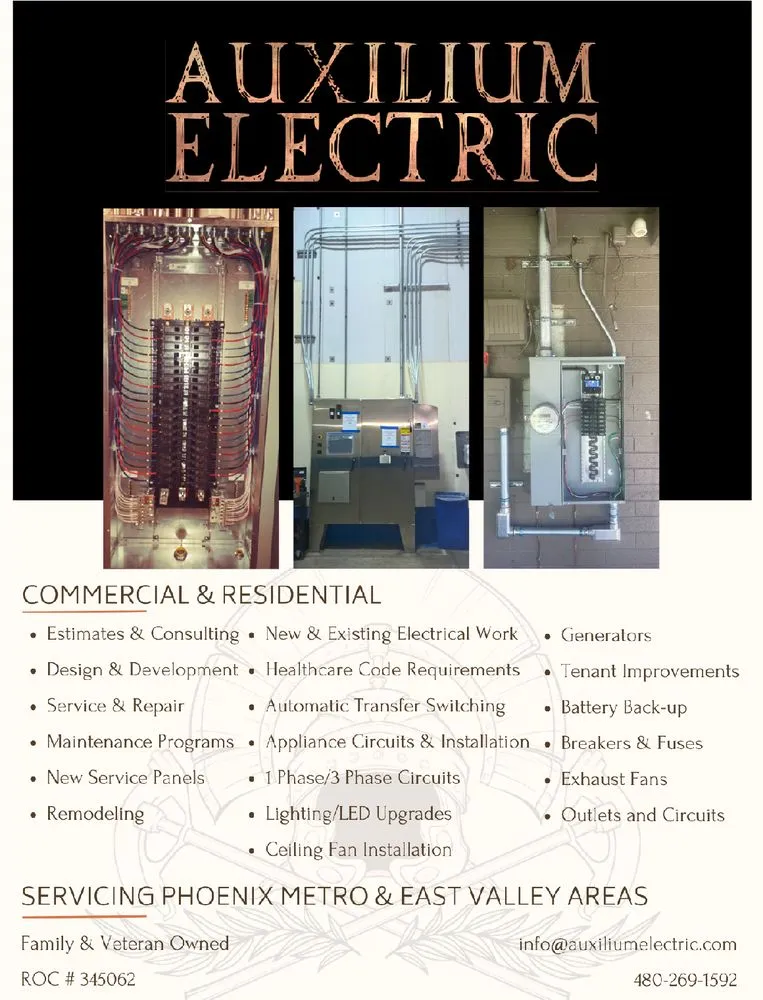 Slide of Auxilium Electric
