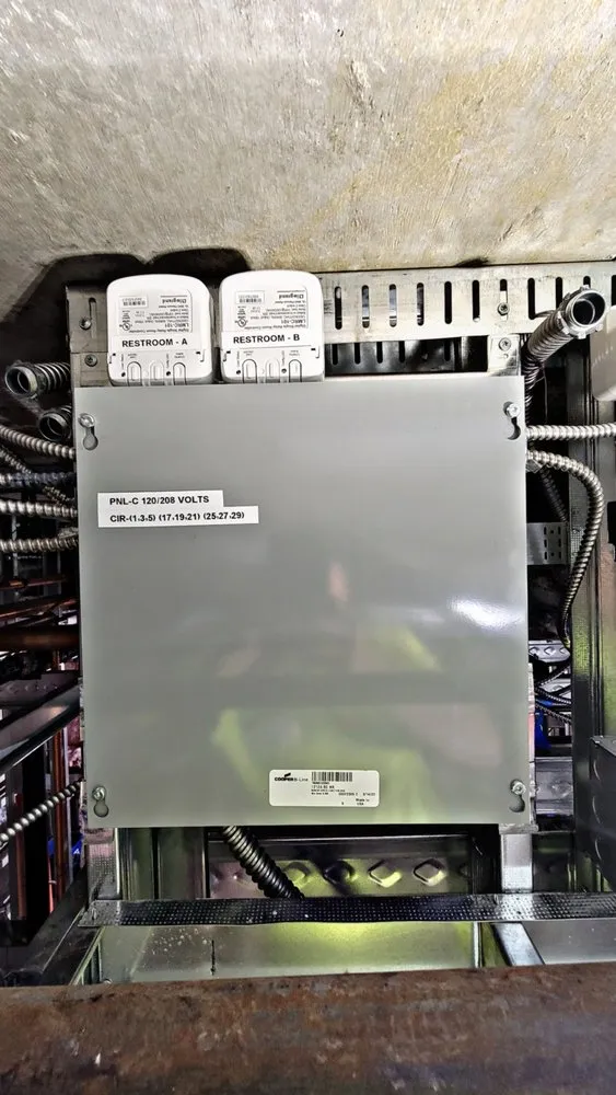 Professional electrician providing panel upgrade in ,