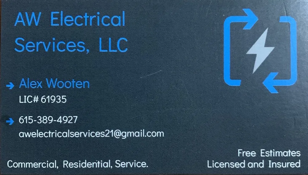 Slide of AW Electrical Services
